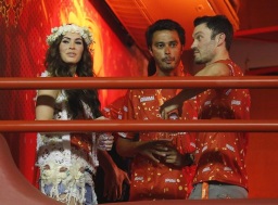 Megan Fox y su esposo Brian Austin Green, disfrutaron del carnaval como invitados de honor